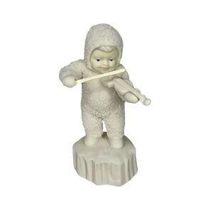 Vintage department 56 Porcelain Angel Playing Violin Figurine Collectible
